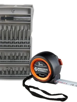 25tlg. Bosch Schrauberbit-Set und WS24 Maßband 3 m Kracherpreis