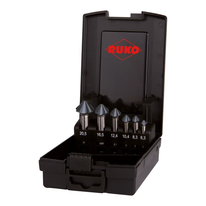 Ausverkauf RUKO ULTIMATECUT Kegelsenker-Satz 4S HSSE-Co 5 DIN 335 90° - 6 teilig - 102890ERO