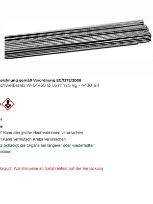 TIG-Schweißstab W-1.4430 Ø 1,6 mm - 44301611 Must-Have