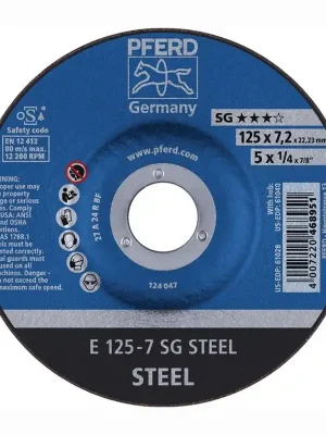 PFERD Schruppscheibe SG STEEL D 125 x S 7,2 mm - 62212626 Knallerangebot