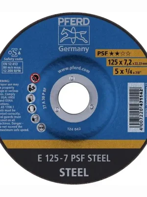 PFERD Schruppscheibe PSF STEEL D 125 x S 7,2 mm - 62012634 Heißes Angebot