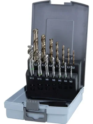 RUKO Maschinengewindebohrer-Satz 14tlg. Form C HSSE-Co 5 in Kunststoffkassette - 245052RO Top-Angebot