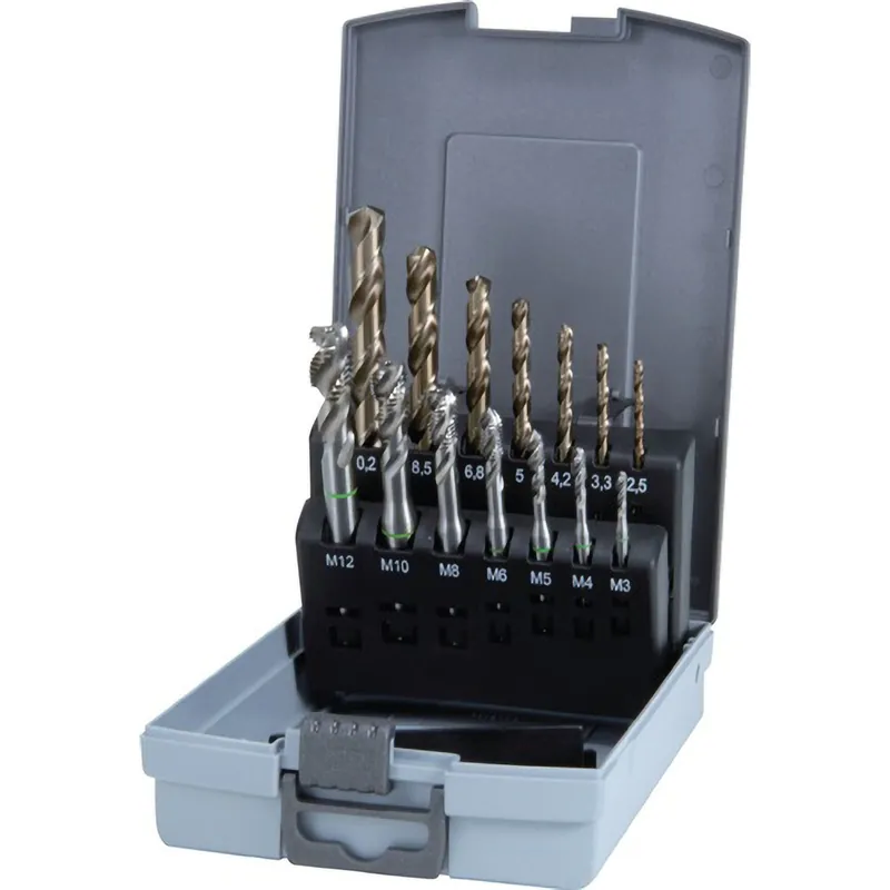 RUKO Maschinengewindebohrer-Satz 14tlg. Form C HSSE-Co 5 in Kunststoffkassette - 245052RO Top-Angebot