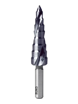 Abverkauf RUKO ULTIMATECUT Stufenbohrer HSS RUnaTEC mit FLOWSTEP® Spitze Gr.0/9 - 101650-9P