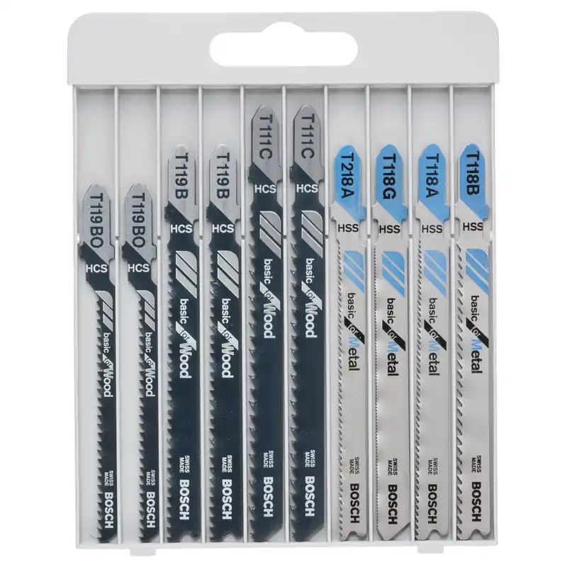 Bosch Stichsägeblatt-Set, Basic for Wood and Metal, 10tlg. - 2607010630 Abverkauf