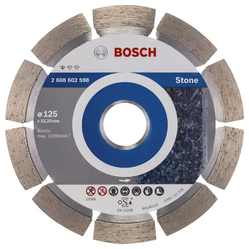 Preis Gesenkt Bosch Diamanttrennscheibe Standard for Stone 125x22,23x1,6x10 mm 2608602598