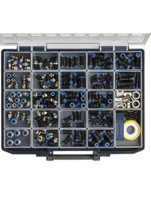 Riegler Sortimentsbox Schnellsteckverbindungen Blaue Serie - 109907 Neue Ware