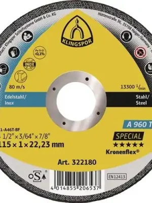 Markenprodukt KLINGSPOR Trennscheibe A 960 TZ Special Ø 115 x 1 mm gerade - 322180