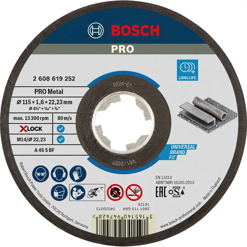 Direktkauf Bosch PRO Metal X-Lock Trennscheibe 115 x 1,6 x 22,23 mm - 2608619252