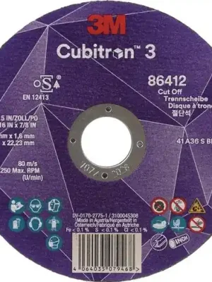 Trennscheibe Cubitron™ 3 D125x1,6mm ger.3M™ Cubitron™ 3 Bohr.22,23mm 3M Sofort Bestellen