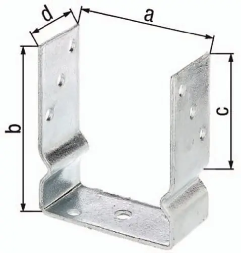 Nur Für Kurze Zeit GAH Alberts U-Pfostenträger ETA-10/0210 91x150x100x60mm TZN z.Aufschr - 217624