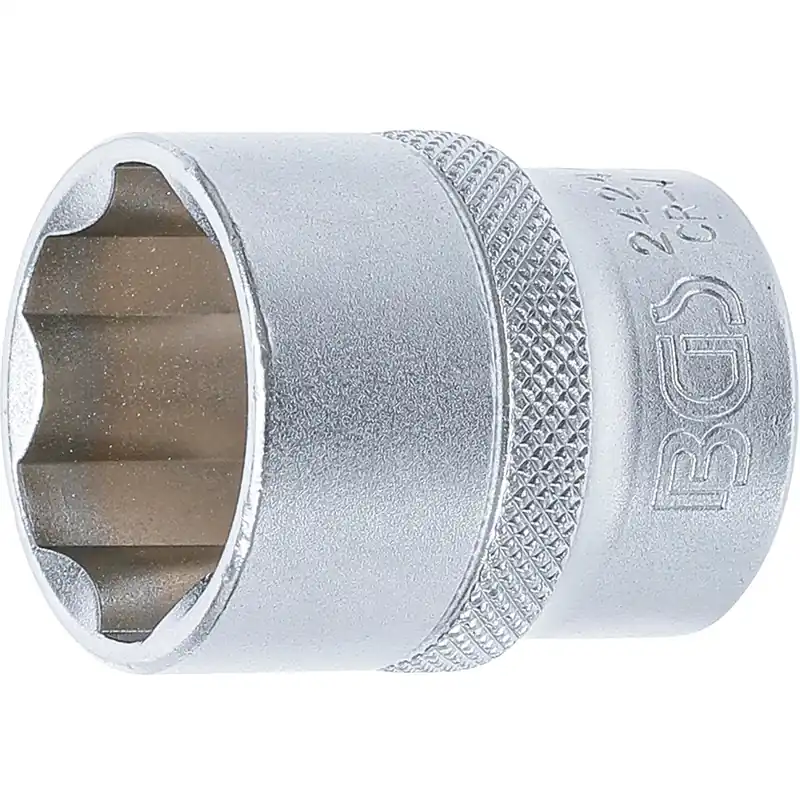 BGS Steckschlüssel-Einsatz Super Lock Antrieb Innenvierkant 12,5 mm (1/2") SW 24 mm - 2424 Must-Have