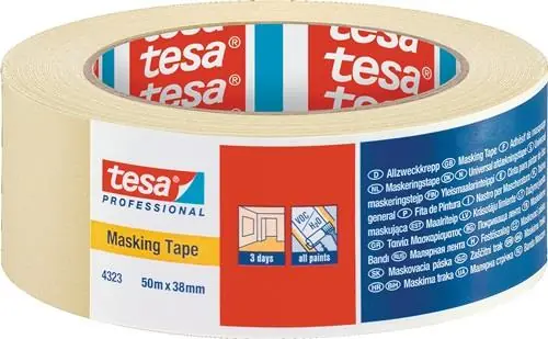 Tesa Kreppband 4323 leicht gekreppt 38 mm - 04323-00043-00 Top-Angebot