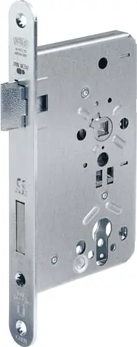 BKS Feuerschutztürschloss B-1206 24/65/72/9mm DIN L 24mm rd silber - B-12060-37-L-2 Zertifiziert