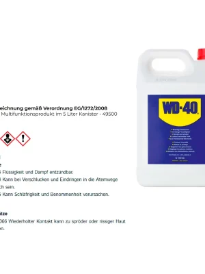 WD40 Multifunktionsprodukt im 5 Liter Kanister - 49500 Sofort Bestellen