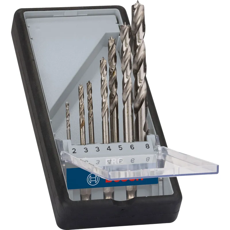 Bosch PRO Wood HSS Holzspiralbohrer-Set. 7-tlg. - 2607019923 Neue Ware