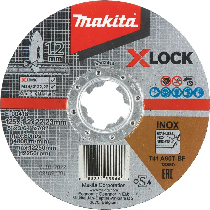 Makita Trennscheibe 125 x 1,2 mm A60T X-LOCK - E-00418 Super-Preis