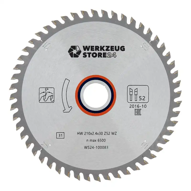 WS24 HM Kreissägeblatt Holz 210 x 2,4 x 30 WZ 52 - WS24-100083 Angebot