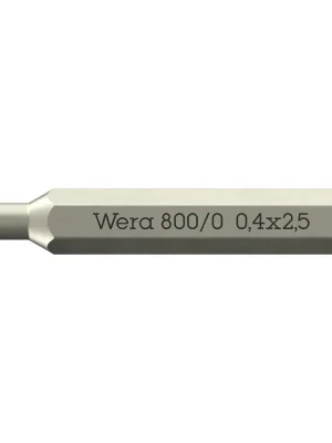 Saisonangebot Wera 800/0 Micro Bits für Schlitzschrauben - 05058101001