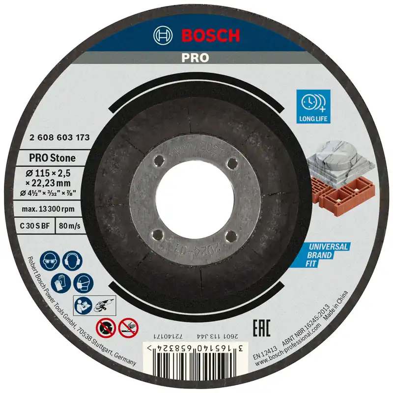 Bosch PRO Stone Trennscheibe 115 x 2,5 x 22,23 mm - 2608603173 Super-Preis
