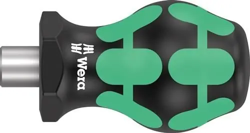Wera Bithandhalter 811/1 1/4 ″ mit Magnet Klingenlänge 10 mm 2-Komponentengriff - 5008880001 Echt