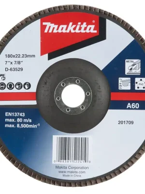 Preisknaller Makita Fächerschleifscheibe 180 mm A60 - D-63529