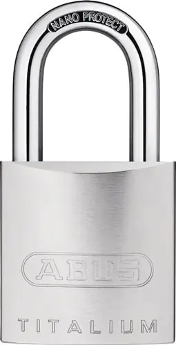 ABUS Zylindervorhangschloss 86TI/55 o.Zyl.Schlosskörper-B.55mm Titalium - 58500 Solange Der Vorrat Reicht