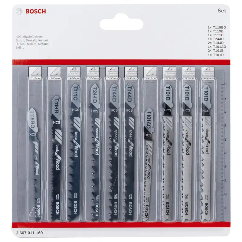Bosch Stichsägeblatt-Set 10tlg. Wood - 2607011169 Bestpreis