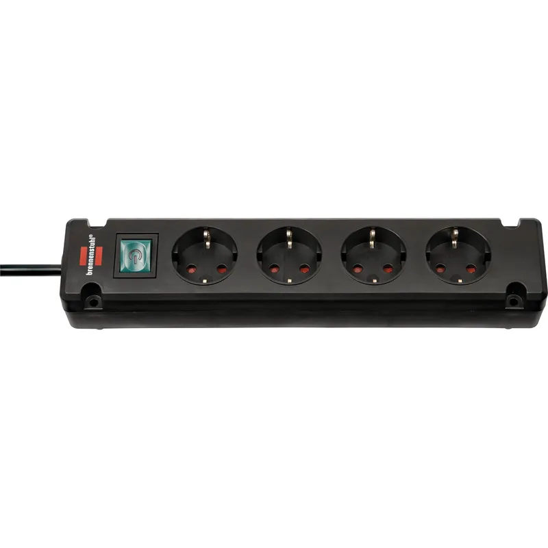 Must-Have Brennenstuhl Bremounta Steckdosenleiste 4-fach schwarz 1,5 m H05VV-F 3G1,5 - 1150650114