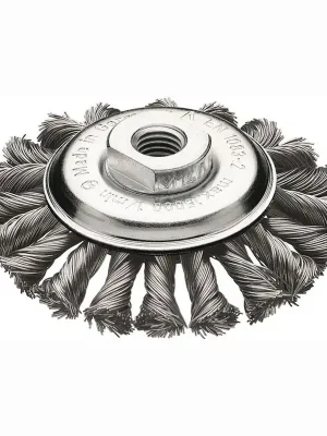 Zertifiziert Lessmann Kegelbürste Ø 115 mm M14 Drahtstärke 0,5 mm - 472.257.WZ
