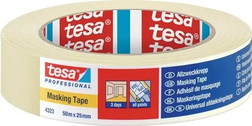 Tesa Kreppband 4323 leicht gekreppt 25 mm - 04323-00041-00 Preiswert