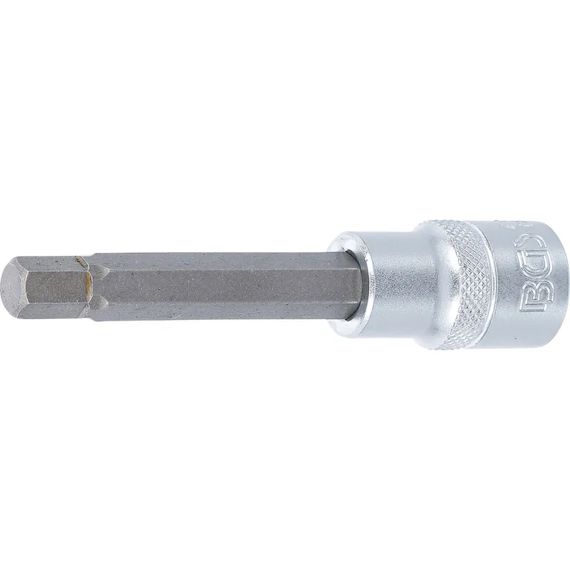 BGS Bit-Einsatz Länge 100 mm Antrieb Innenvierkant 12,5 mm (1/2") Innensechskant 9 mm - 4268 Preisreduziert