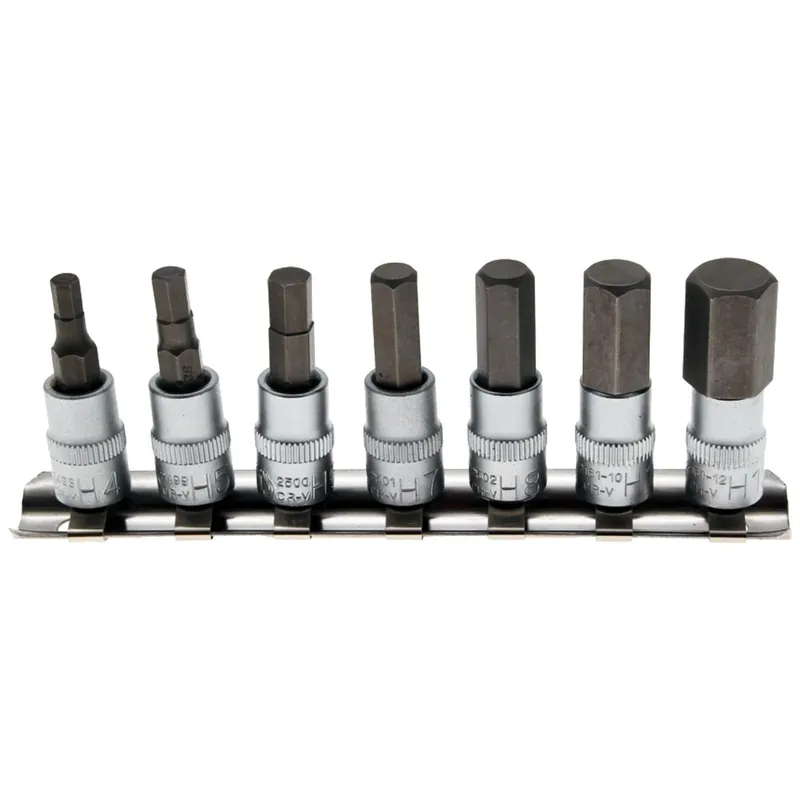Preiswert BGS Bit-Einsatz-Sortiment Innen-6-Kant 6,3 (1/4) 4-12 mm - 2161