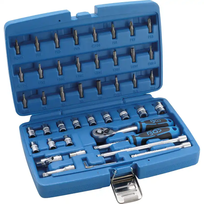 Neu Im Sortiment BGS Steckschlüssel-Satz Antrieb 6,3 mm (1/4") 46tlg. - 2144