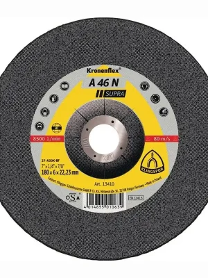 Kostenloser Versand KLINGSPOR Schruppscheibe A 46 N Supra D 125 x S 6 mm - 2226
