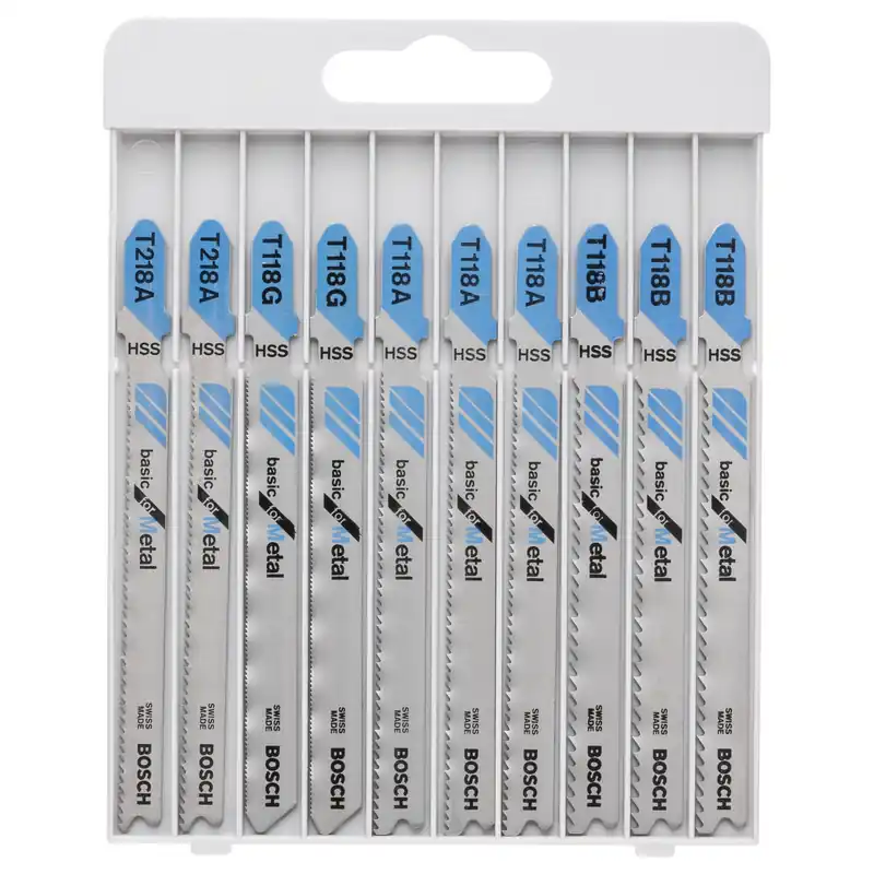 Bosch Stichsägeblatt-Set, Basic for Metal, 10tlg. - 2607010631 Preisreduziert