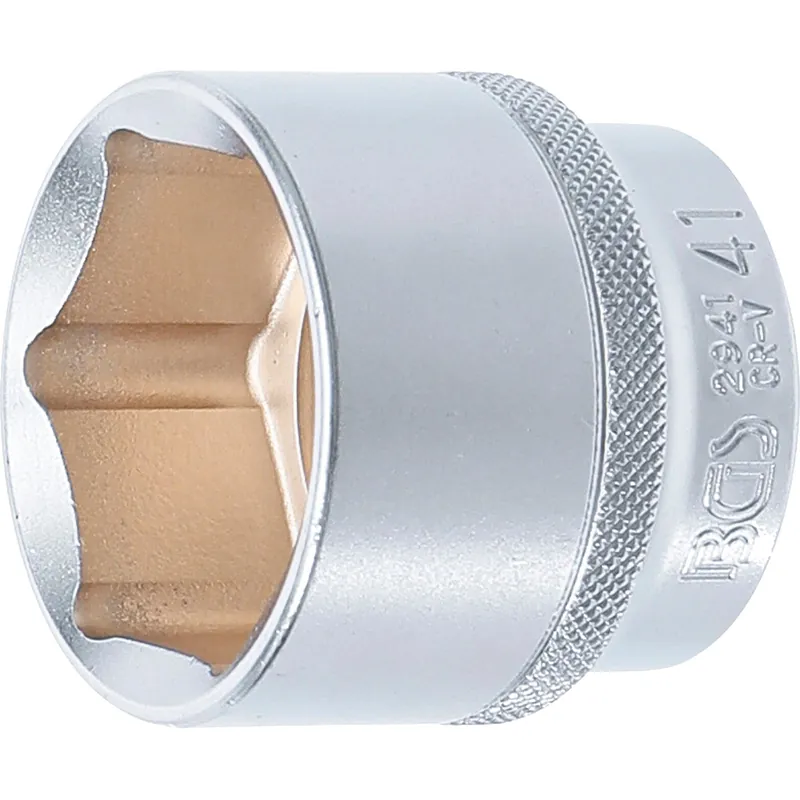 Expressversand BGS Steckschlüssel-Einsatz Sechskant Antrieb Innenvierkant 12,5 mm (1/2") SW 41 mm - 2941