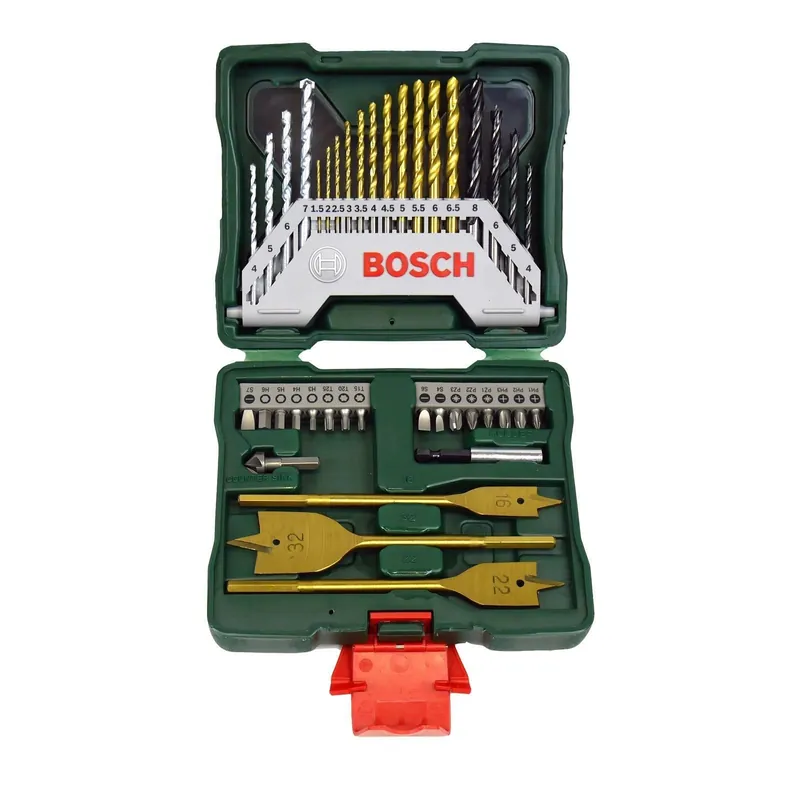 Nur Für Kurze Zeit Bosch 40tlg.X-Line Titanium-Set Holzbohrer Metallbohrer Steinbohrer Kegelsenker