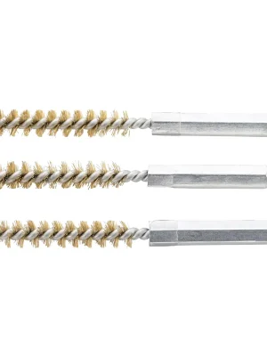 Abverkauf BGS Messingbürste 8 mm Antrieb Außensechskant 6,3 mm (1/4") 3tlg. - 3078-8-M