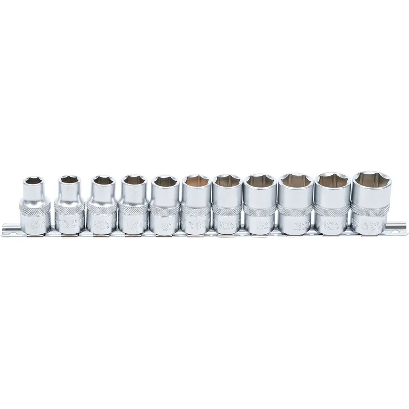 Billig BGS Steckschlüssel-Einsatz-Satz Sechskant Antrieb Innenvierkant 12,5 mm (1/2") SW 10 - 21 mm 11tlg. - 9106