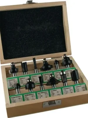 Nur Heute FISCH Fräsersatz 973CT12A05 Hartmetall Schaft-Ø 8 mm 12tlg. - 973CT12A05