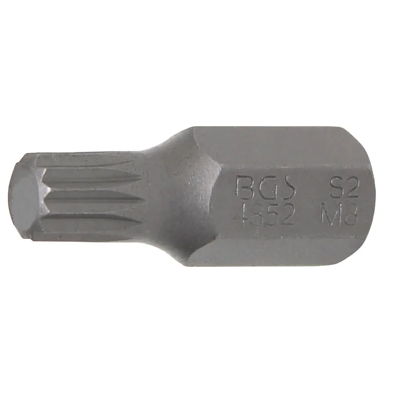 BGS Bit Antrieb Außensechskant 10 mm (3/8") Innenvielzahn (für XZN) M8 - 4852 Billig
