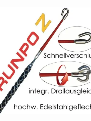 RUNPOTEC Kabeleinziehstrumpf RUNPO Z Kabel-Ø 9-15 mm - 20274 Nur Heute