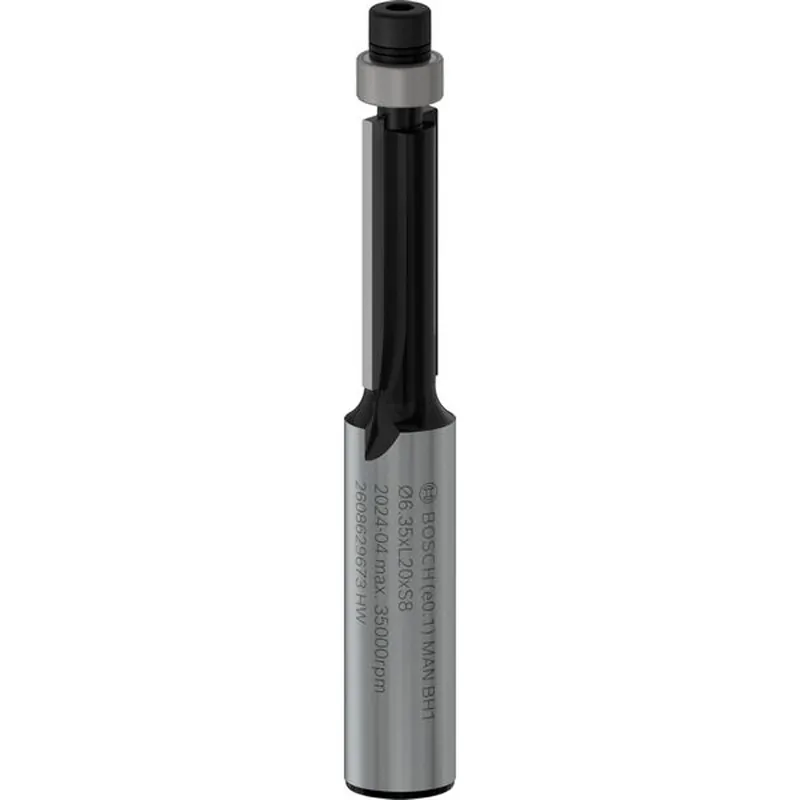 Begrenztes Angebot Bosch PRO Bündigfräser mit untenliegendem Führungskugellager Ø 6,35 x L 20 Schaft 8 mm - 2608629673