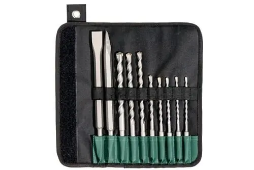 Must-Have Bohrer-/Meißelsatz SDS-plus 10tlg. Rolltasche Metabo