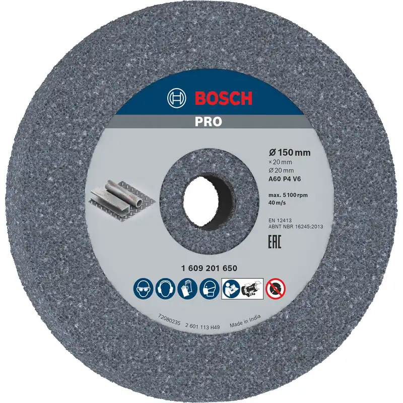 Bosch PRO Steel Schleifscheibe 150 x 20 x 20 mm G60 - 1609201650 Günstig