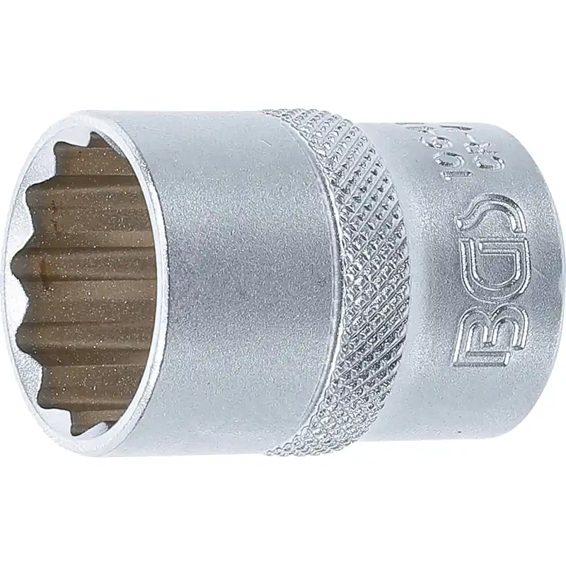 BGS Steckschlüssel-Einsatz Zwölfkant Antrieb Innenvierkant 12,5 mm (1/2") SW 21 mm - 10641 Neue Kollektion