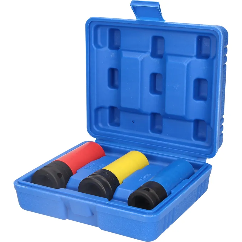 BRILLIANT TOOLS 1/2" Alu-Felgen-Kraft-Stecknuss-Satz 17 / 19 / 21 mm 3tlg. - BT691005 Bestpreis