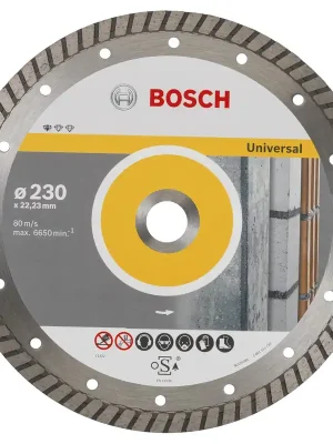Aktuell Bosch Diamanttrennscheibe Standard for Universal Turbo 230x22,23x2,5x10 mm 2608602397