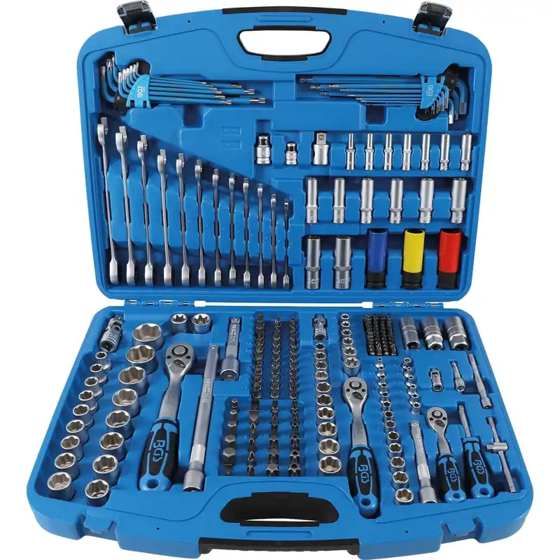 Sonderaktion BGS Steckschlüssel-Satz Wellenprofil Antrieb 6,3 mm (1/4") / 10 mm (3/8") / 12,5 mm (1/2") 218tlg. - 8820